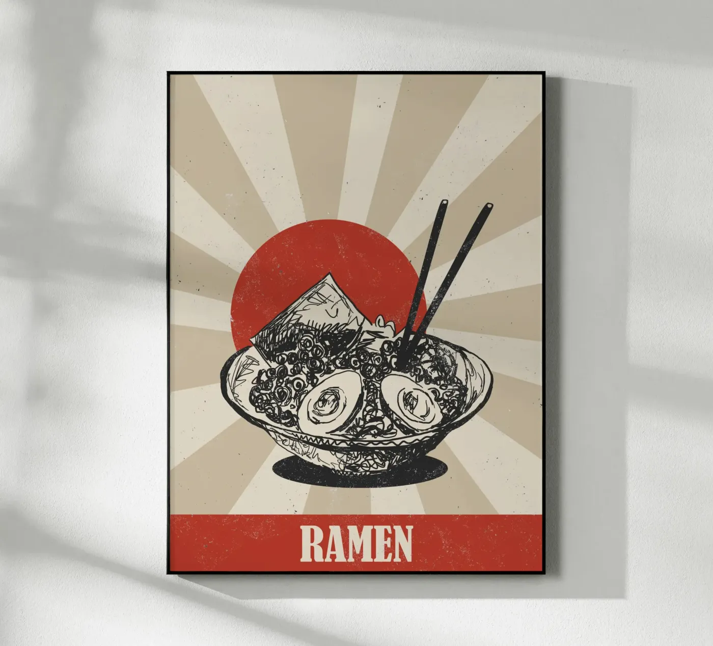 Ramen acryl van Indigo Rain