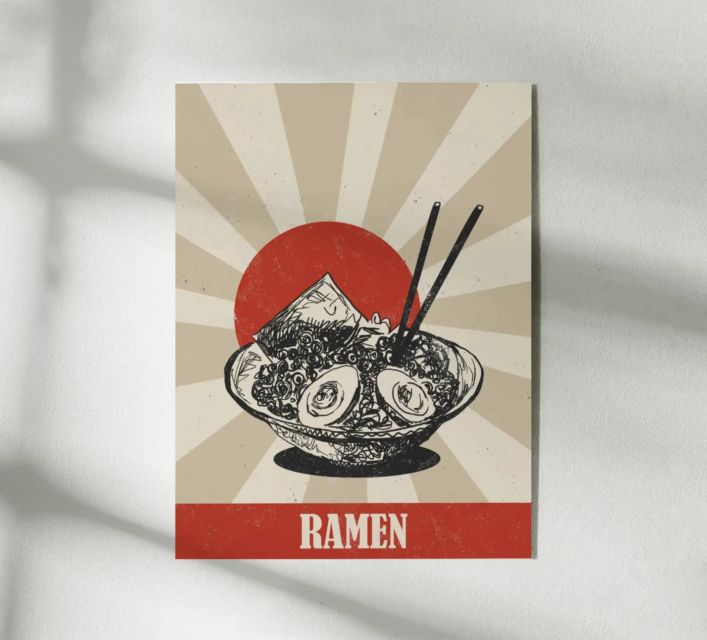 Ramen acryl van Indigo Rain