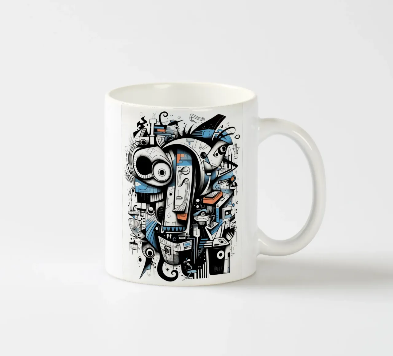 graffiti animals ceramic mug by Art Digital Visuel