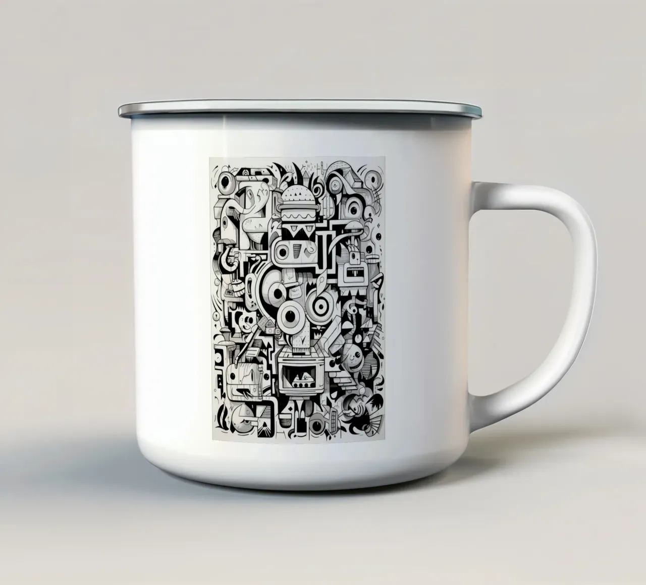 animali graffiti tazza in smalto da Art Digital Visuel
