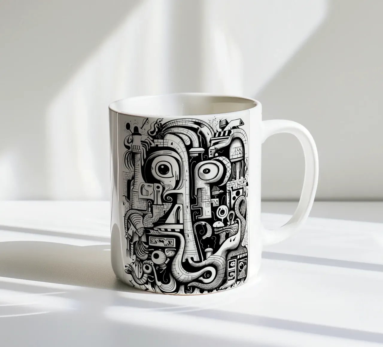 animali graffiti tazza in ceramica da Art Digital Visuel