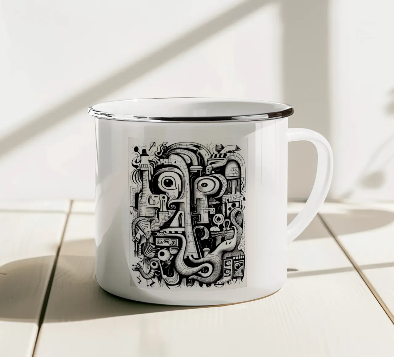 animali graffiti tazza in smalto da Art Digital Visuel