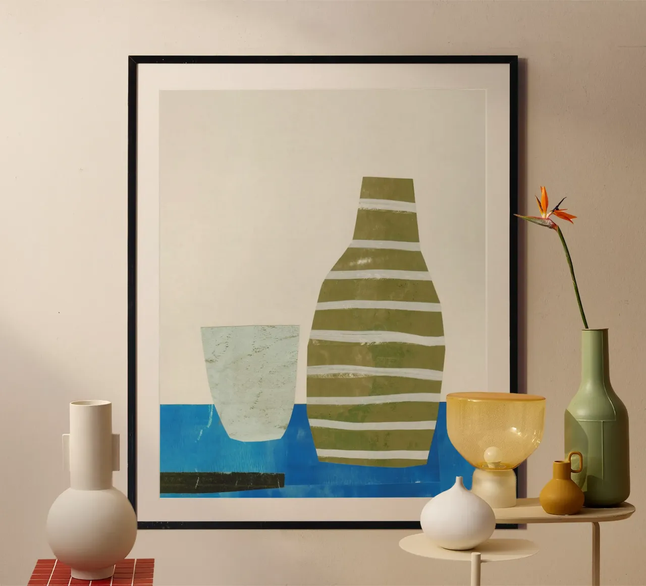 Semplicità quotidiana - Vasca e vetro poster con telaio in plastica da Alisa Galitsyna