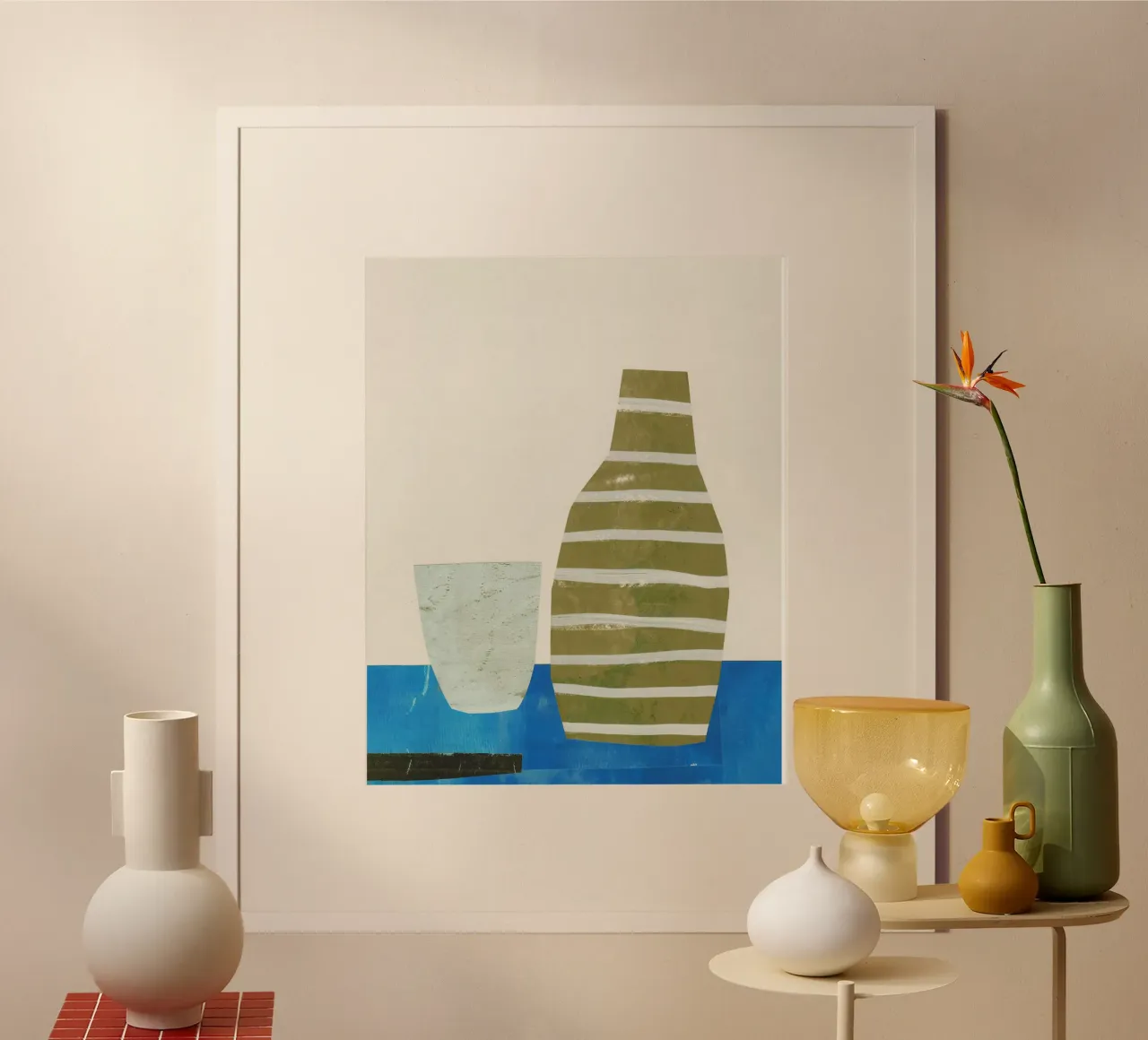 Semplicità quotidiana - Vasca e vetro poster con telaio in plastica da Alisa Galitsyna