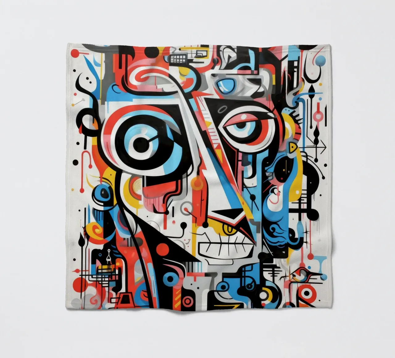 animali graffiti coperta in pile da Art Digital Visuel