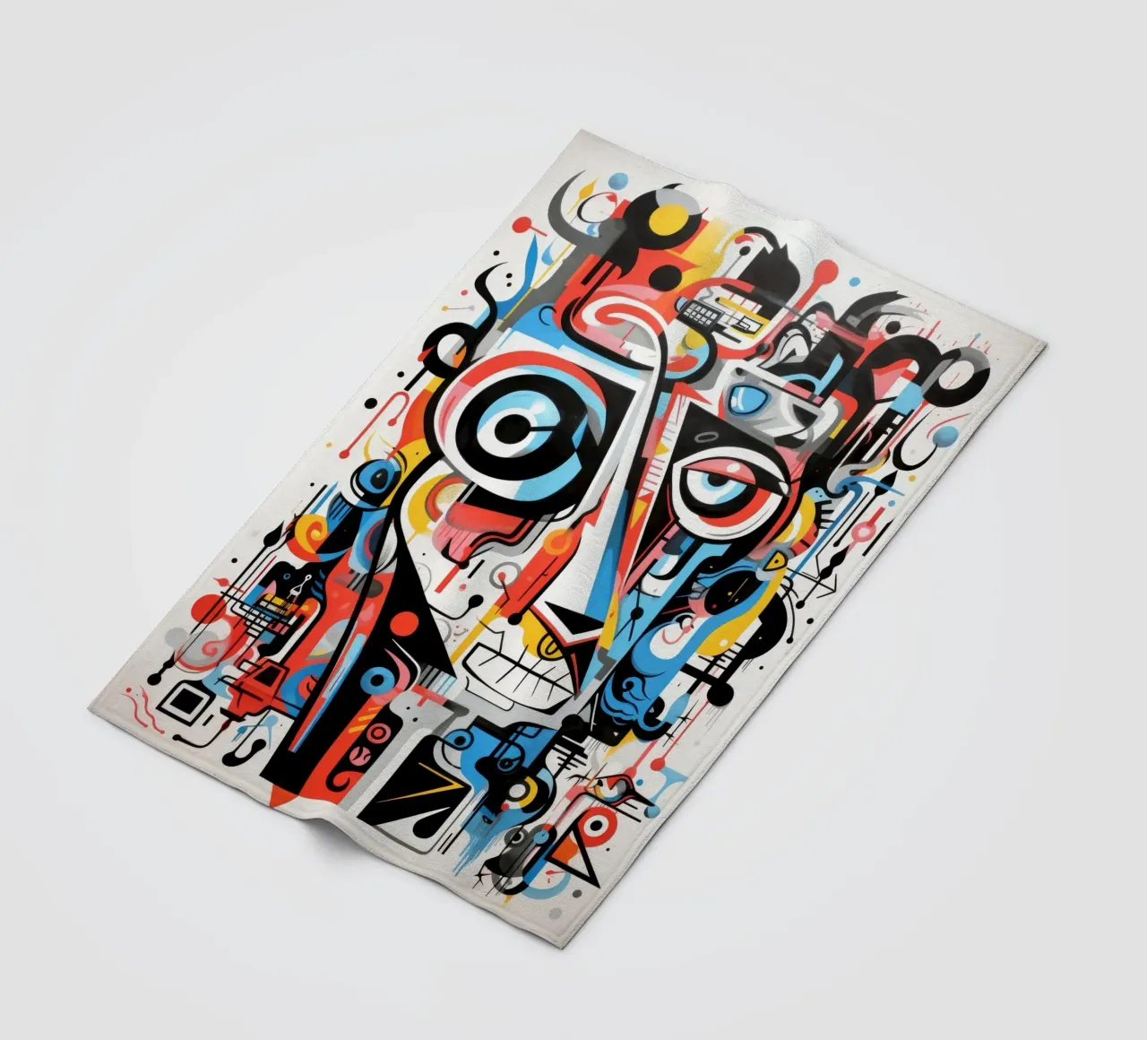 animali graffiti coperta in pile da Art Digital Visuel