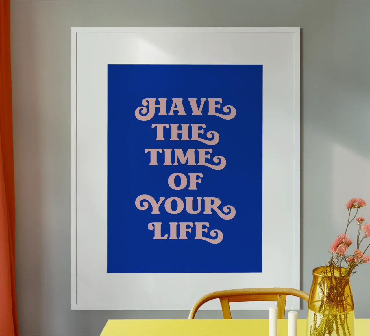 Have the time of your life (blue tone) hahnemühle by Paigaam Studio
