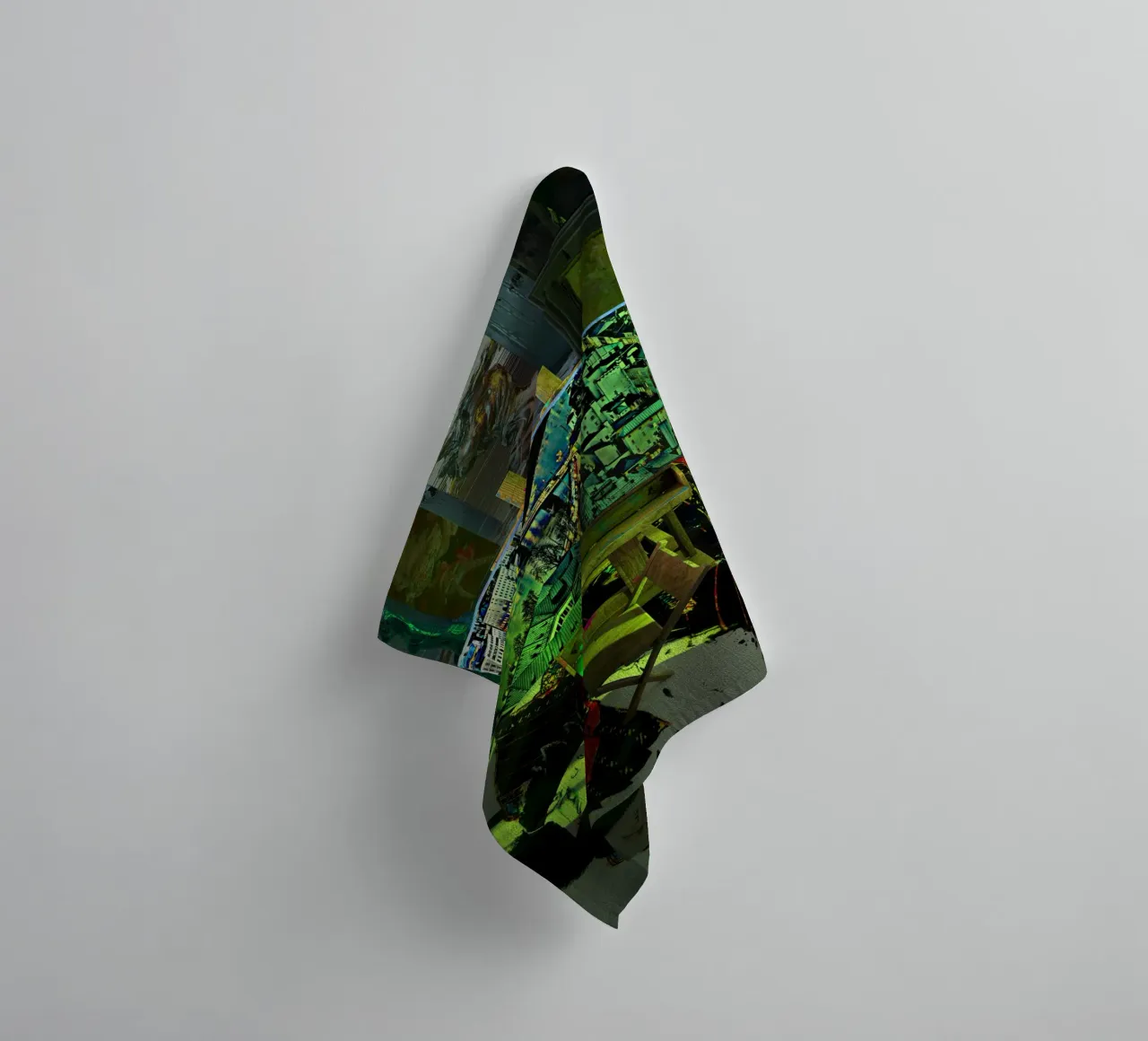 The Forger's Workshop - Salzburg by Night - Green Version towel by the-witcher
