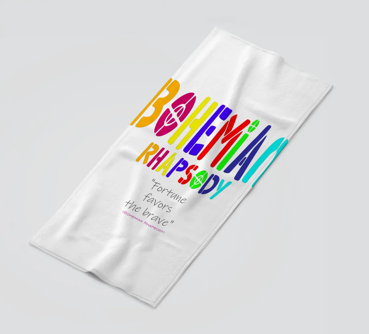 Fortune Favors The Brave Trending Now beach towel by Urban Life