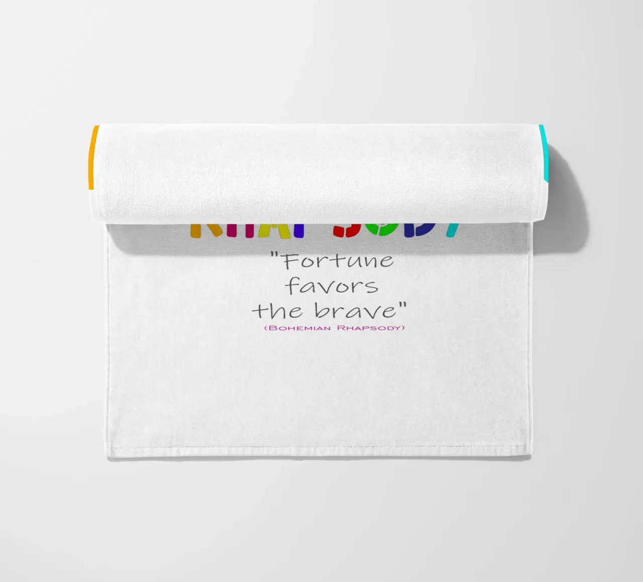 Fortune Favors The Brave Trending Now beach towel by Urban Life