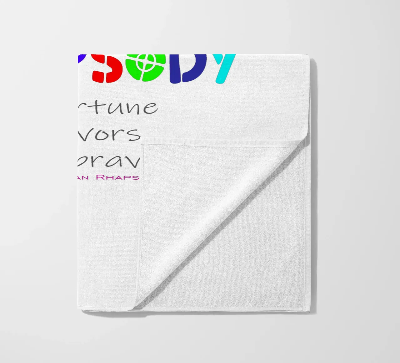 Fortune Favors The Brave Trending Now beach towel by Urban Life