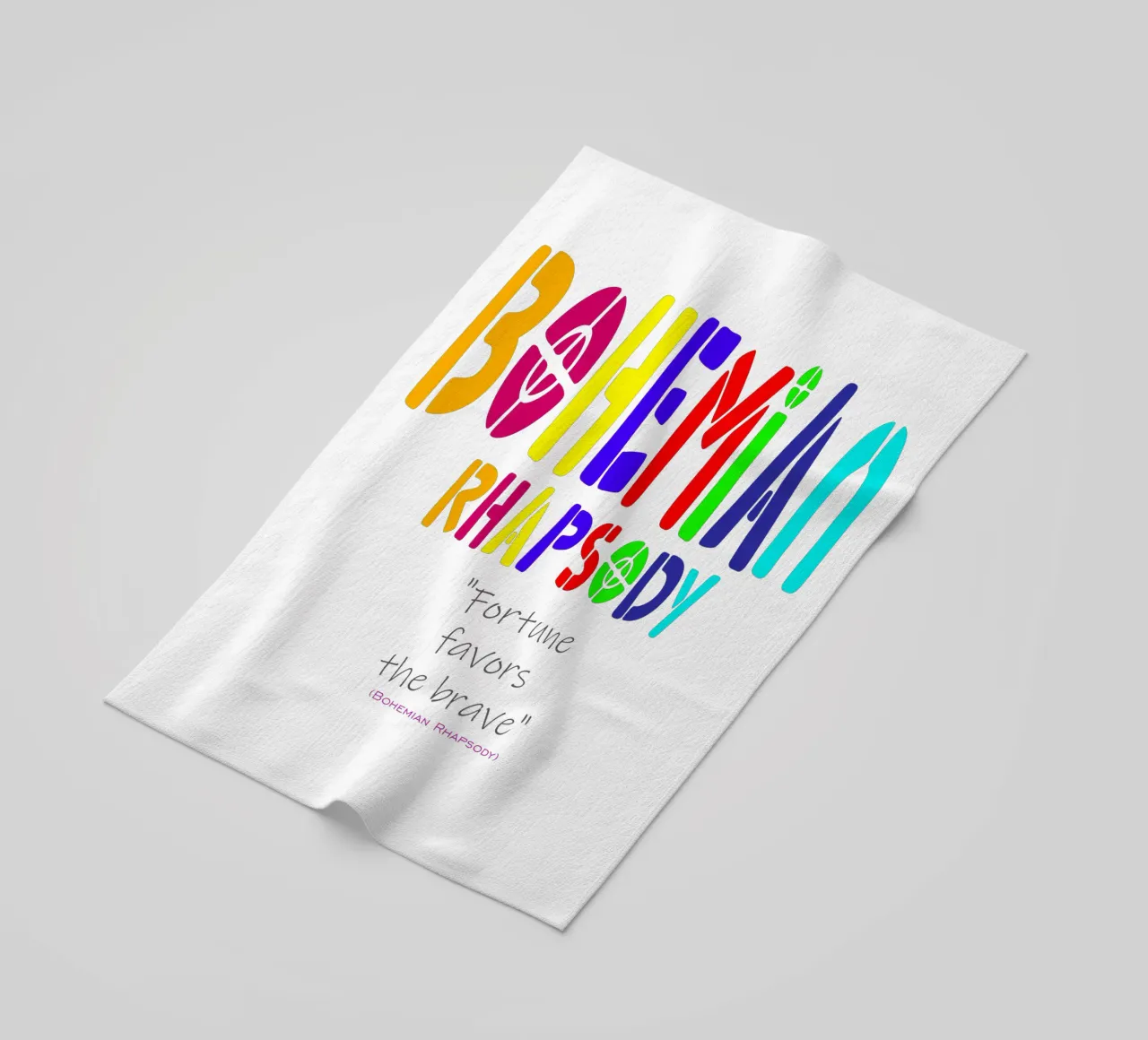 Fortune Favors The Brave Trending Now beach towel by Urban Life