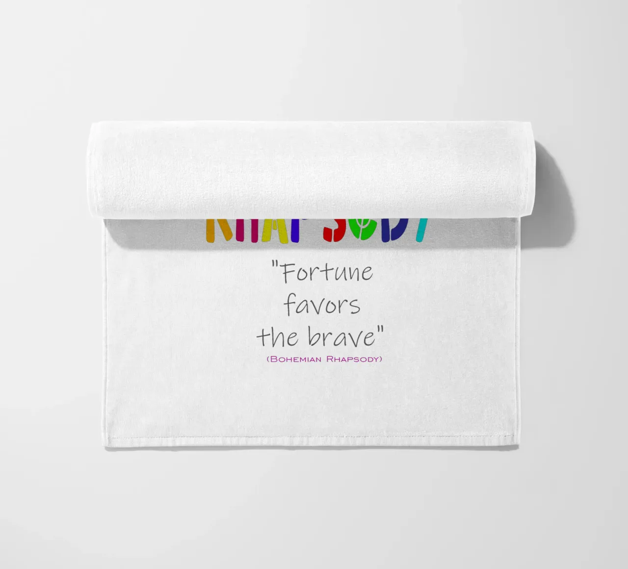 Fortune Favors The Brave Trending Now beach towel by Urban Life