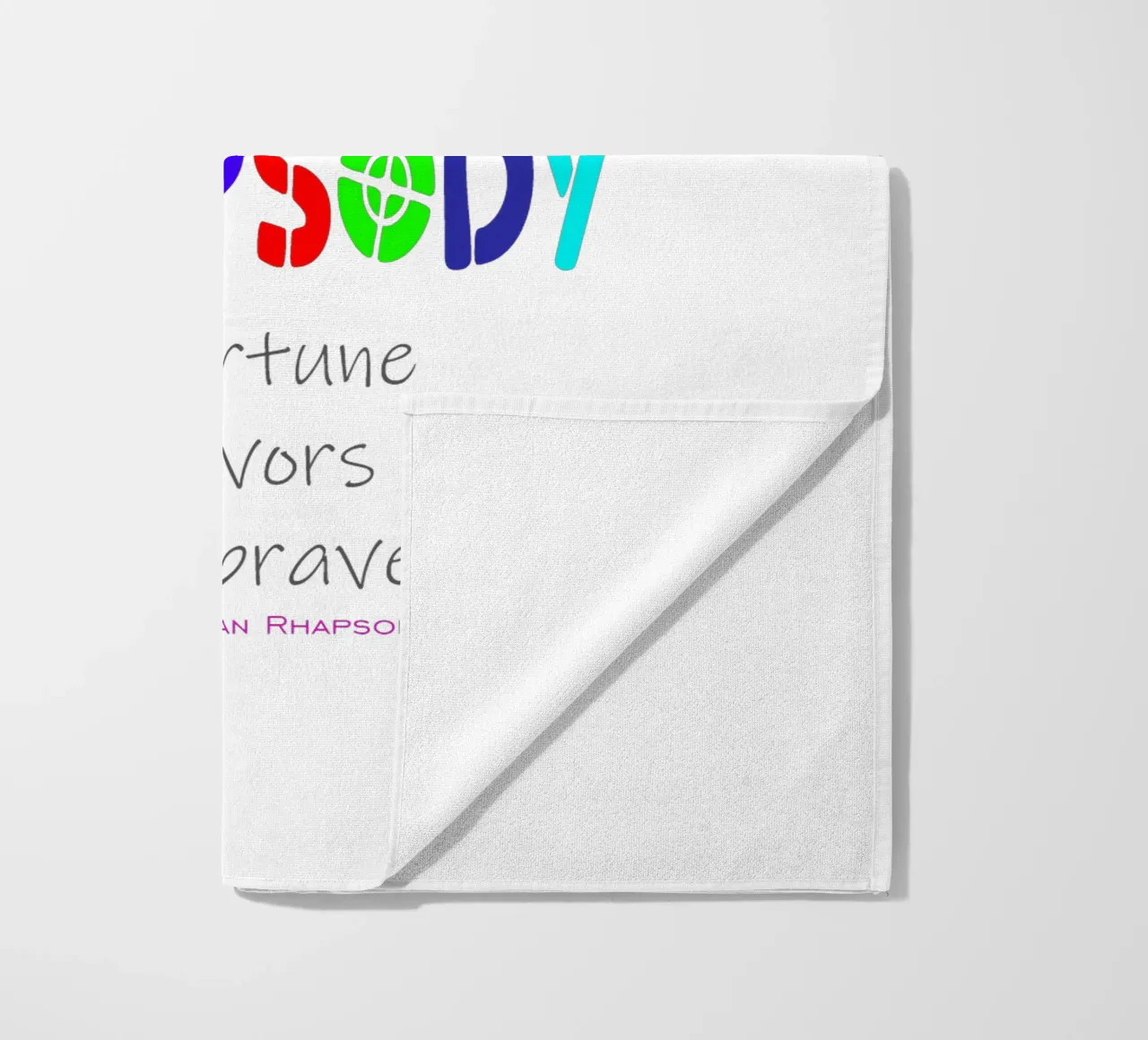 Fortune Favors The Brave Trending Now beach towel by Urban Life