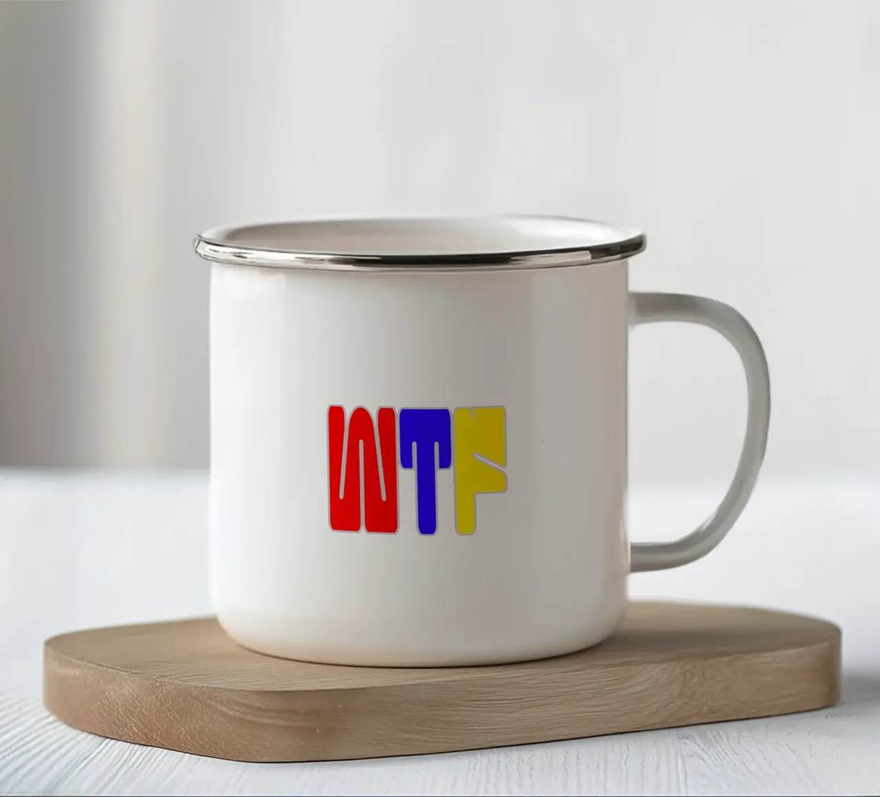 WTF Trending Now taza de esmalte de Urban Life
