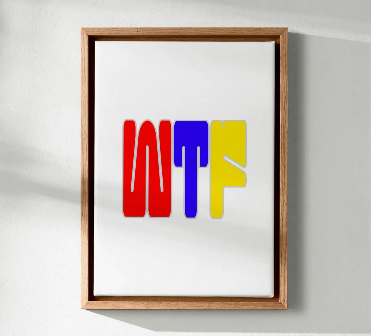 WTF Trending Now tela con Cornice a cassetta da Urban Life