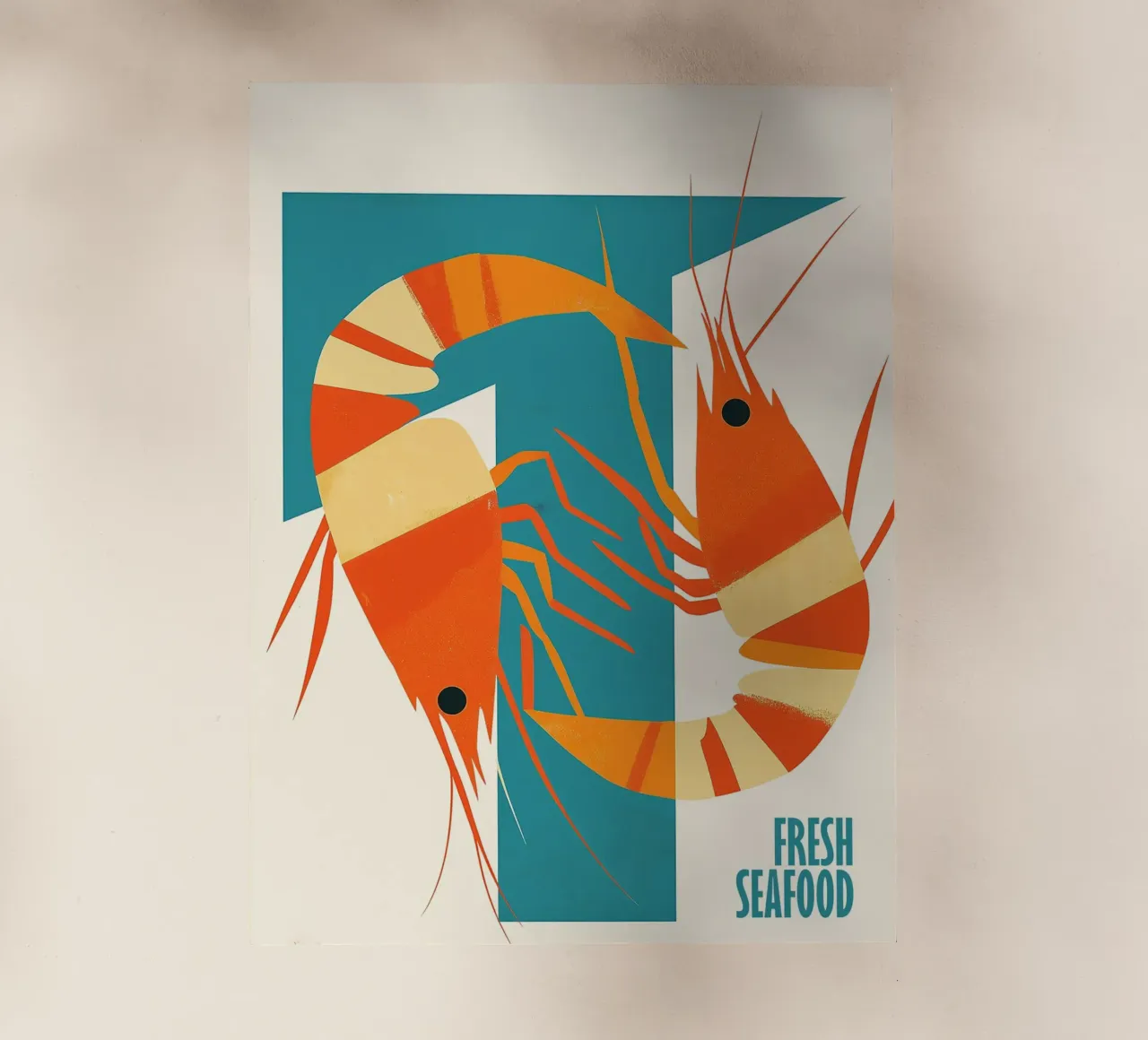 Poster di design per la cucina a base di pesce fresco pellicola backlit da Autofocus