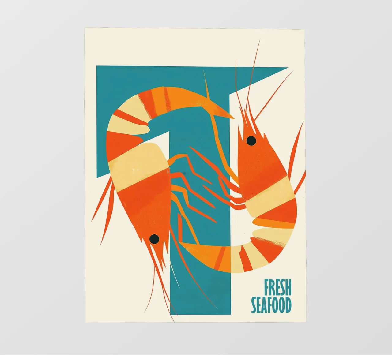 Poster di design per la cucina a base di pesce fresco pellicola backlit da Autofocus