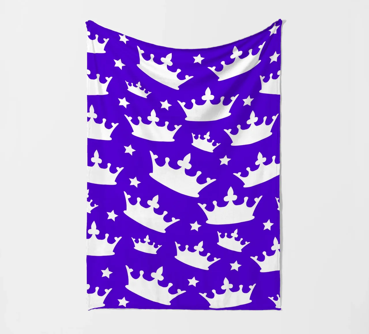 Crown with stars pattern coperta in pile da baobabprintstore
