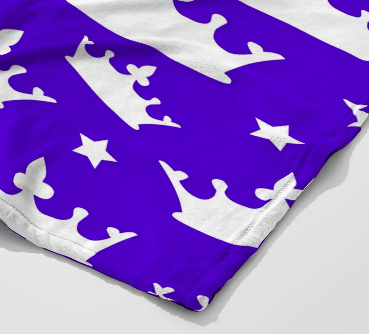 Crown with stars pattern coperta in pile da baobabprintstore