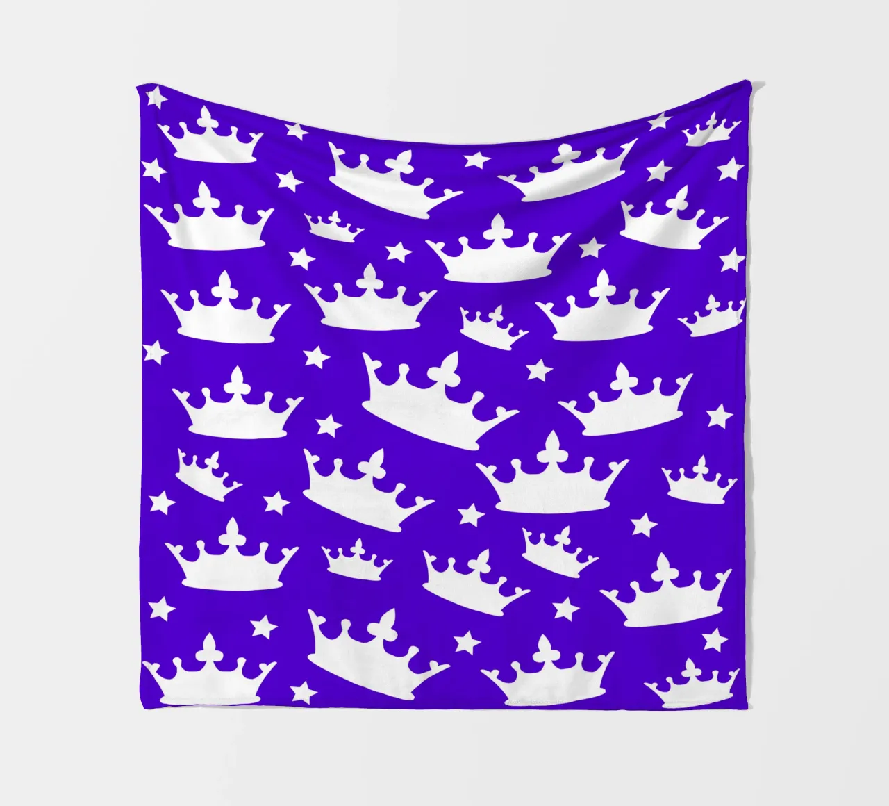 Crown with stars pattern coperta in pile da baobabprintstore