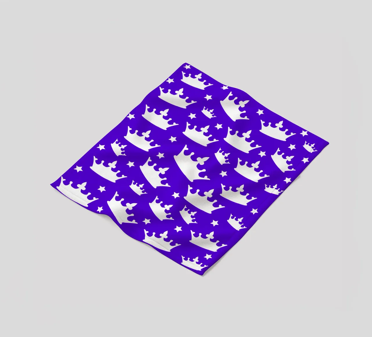 Crown with stars pattern coperta in pile da baobabprintstore