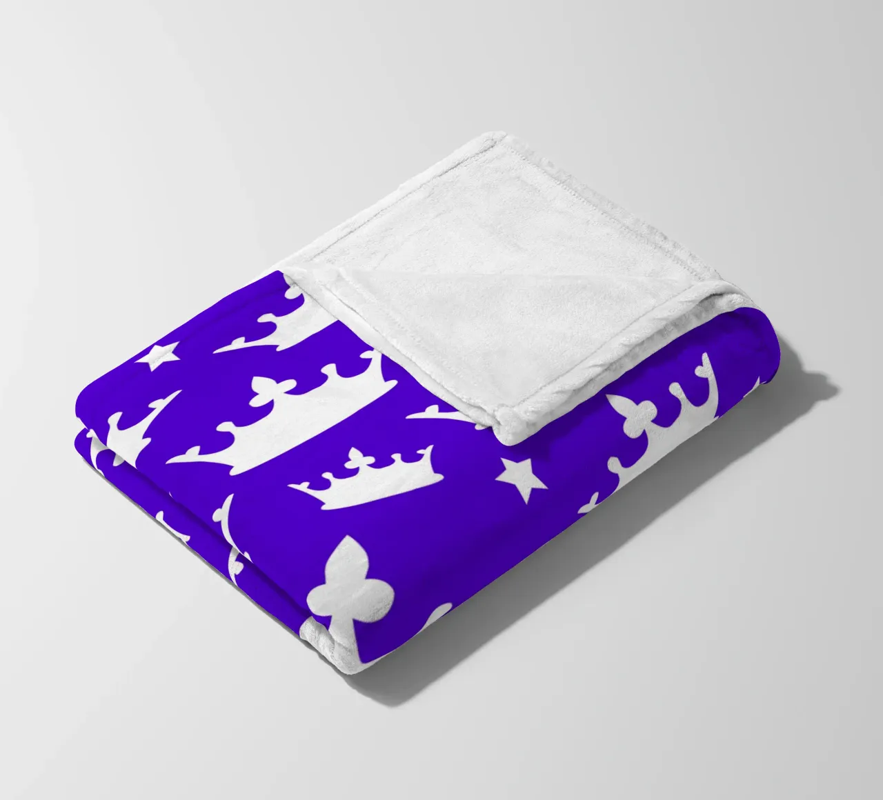Crown with stars pattern coperta in pile da baobabprintstore