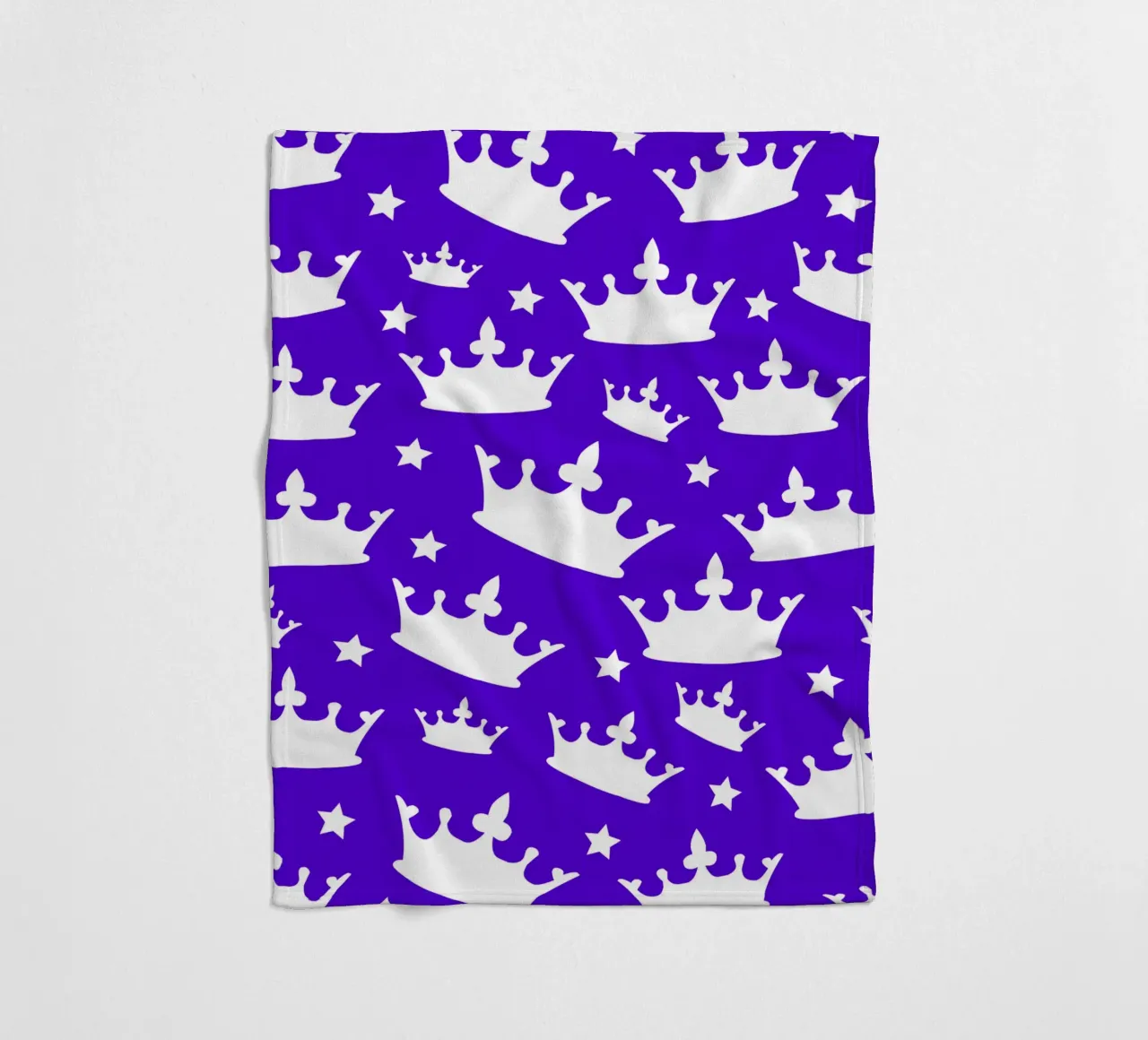 Crown with stars pattern coperta in pile da baobabprintstore
