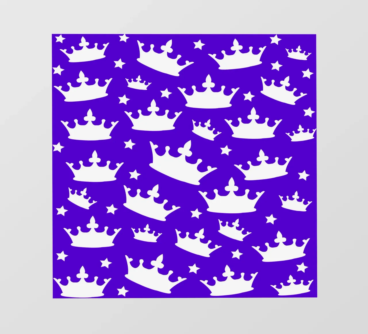 Crown with stars pattern telo in pvc da baobabprintstore
