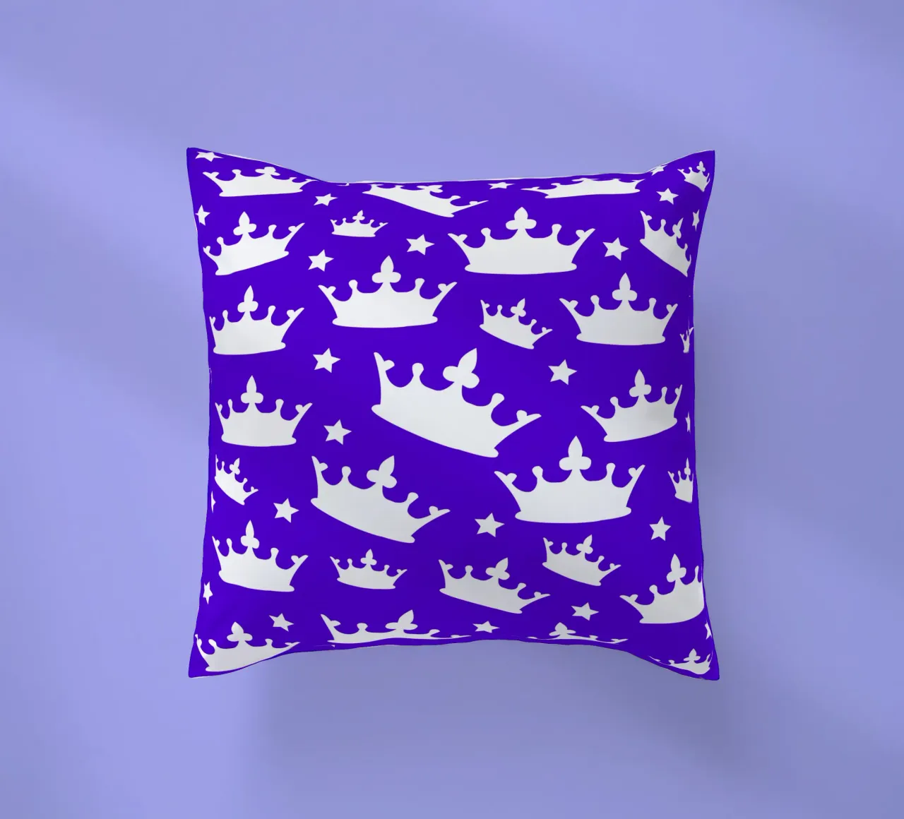 Crown with stars pattern cuscino da baobabprintstore