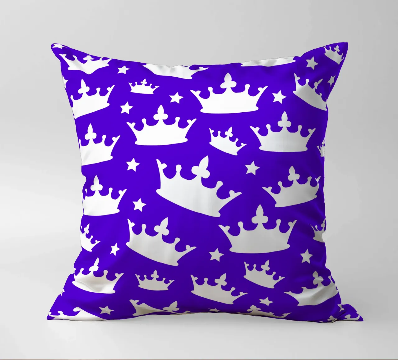 Crown with stars pattern cuscino da baobabprintstore
