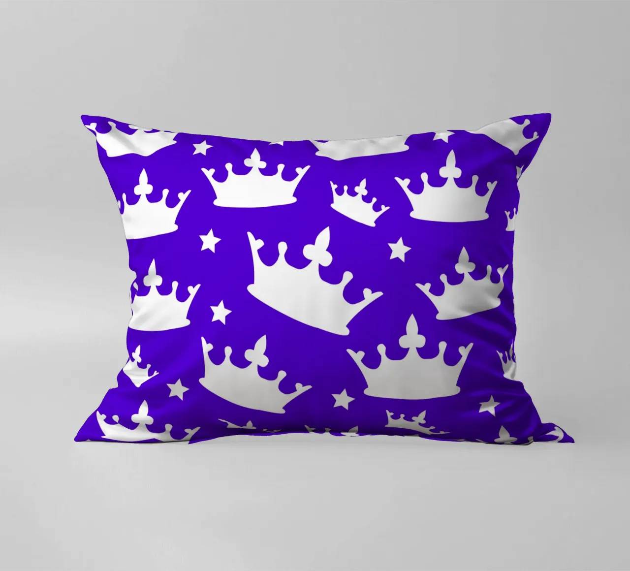 Crown with stars pattern cuscino da baobabprintstore