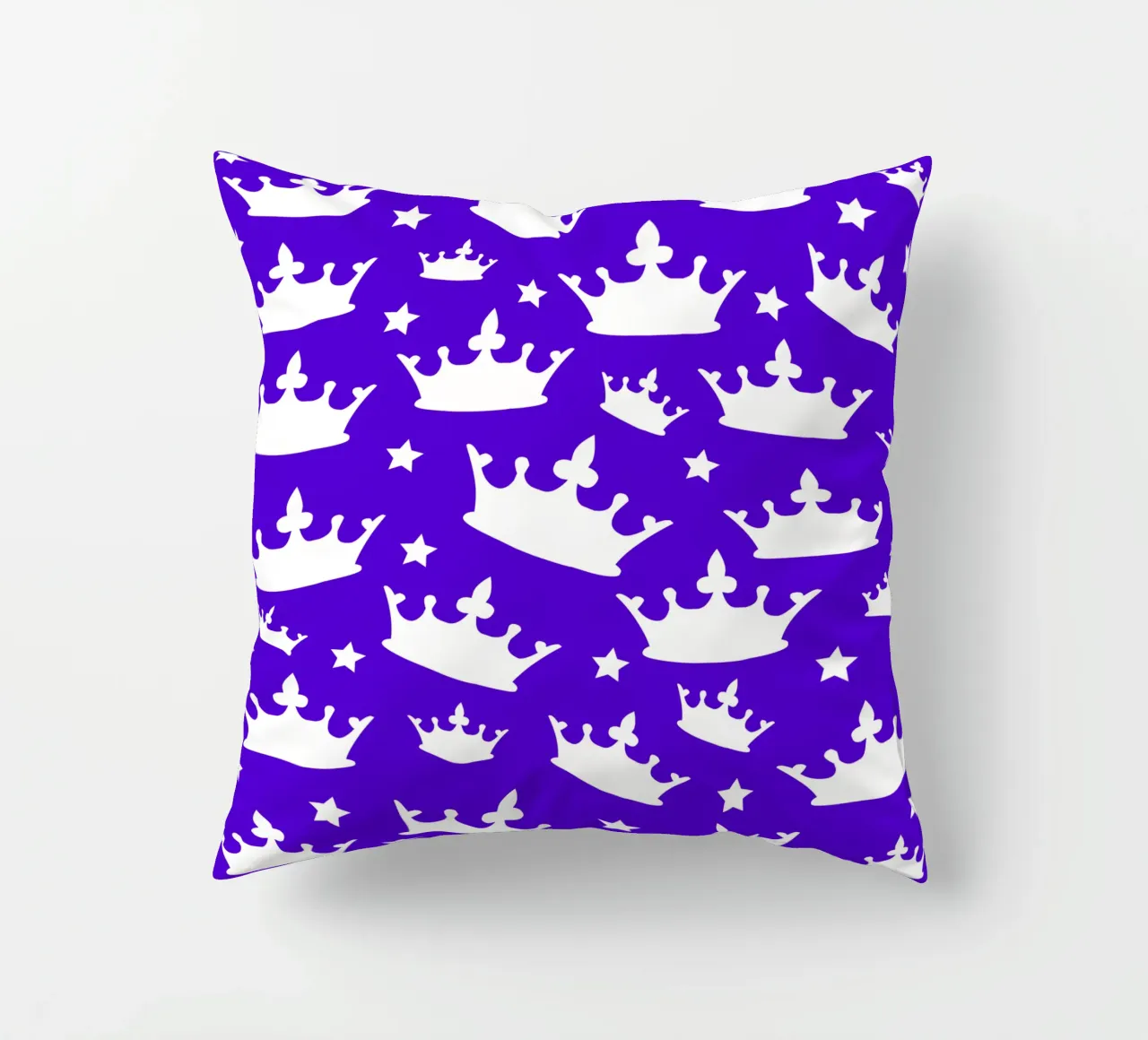 Crown with stars pattern cuscino da baobabprintstore