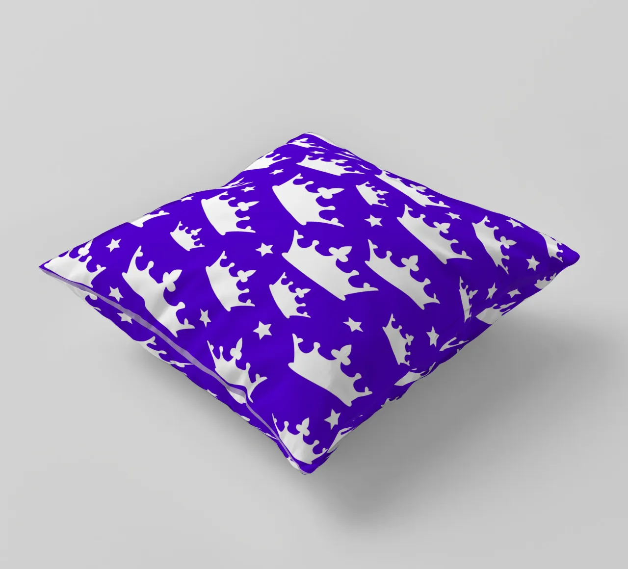 Crown with stars pattern cuscino da baobabprintstore