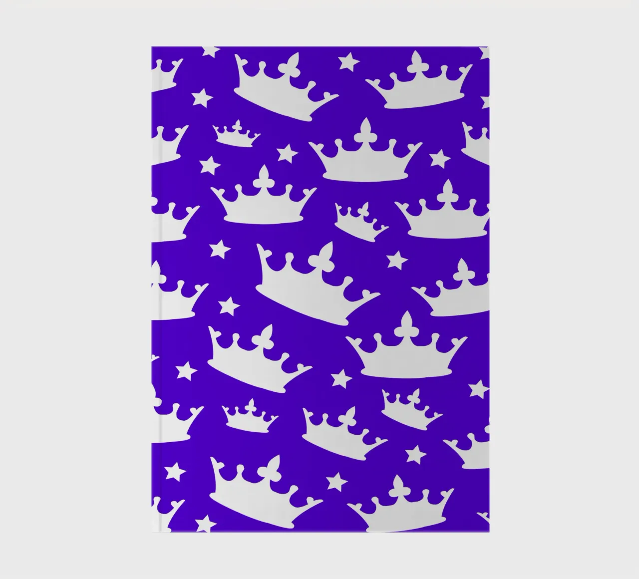 Crown with stars pattern notebook by baobabprintstore