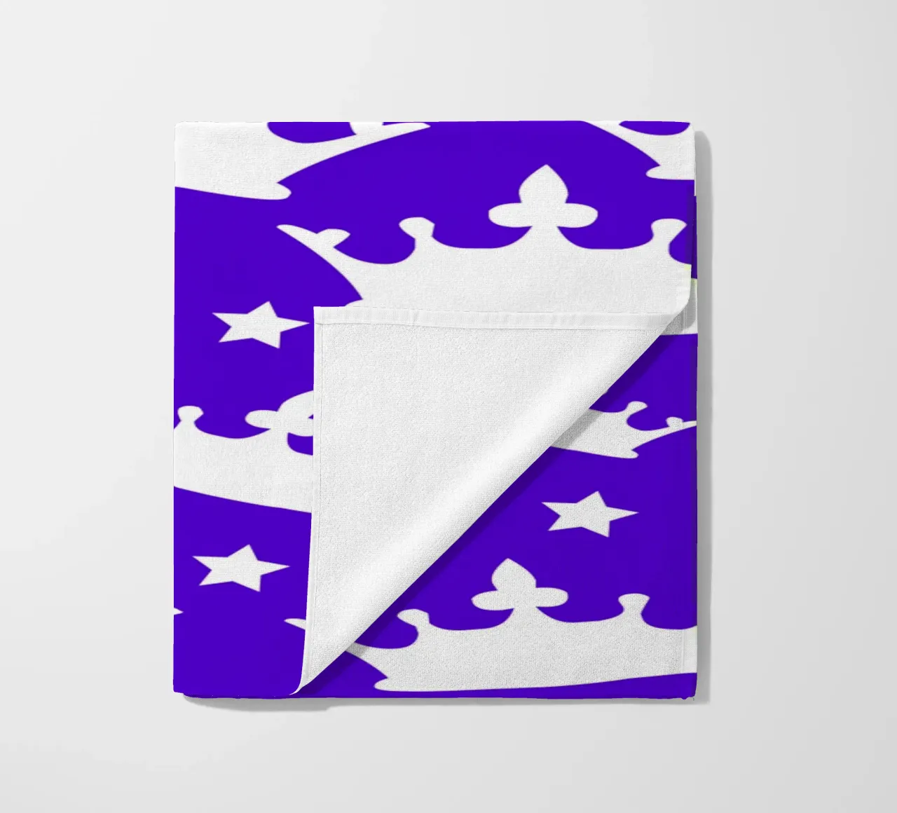 Crown with stars pattern telo mare da baobabprintstore