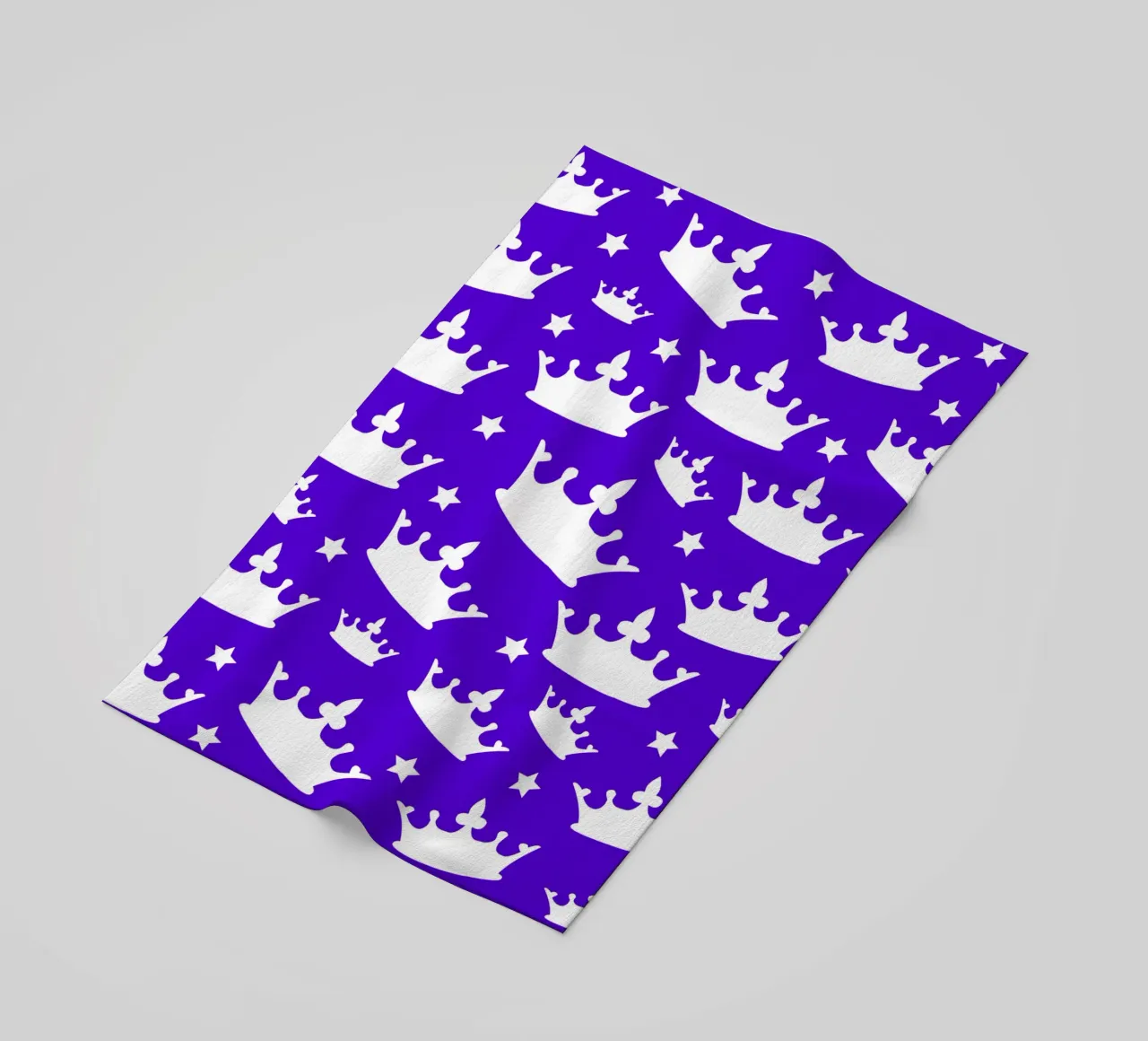 Crown with stars pattern telo mare da baobabprintstore