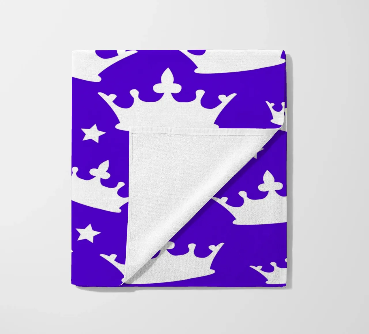 Crown with stars pattern telo mare da baobabprintstore