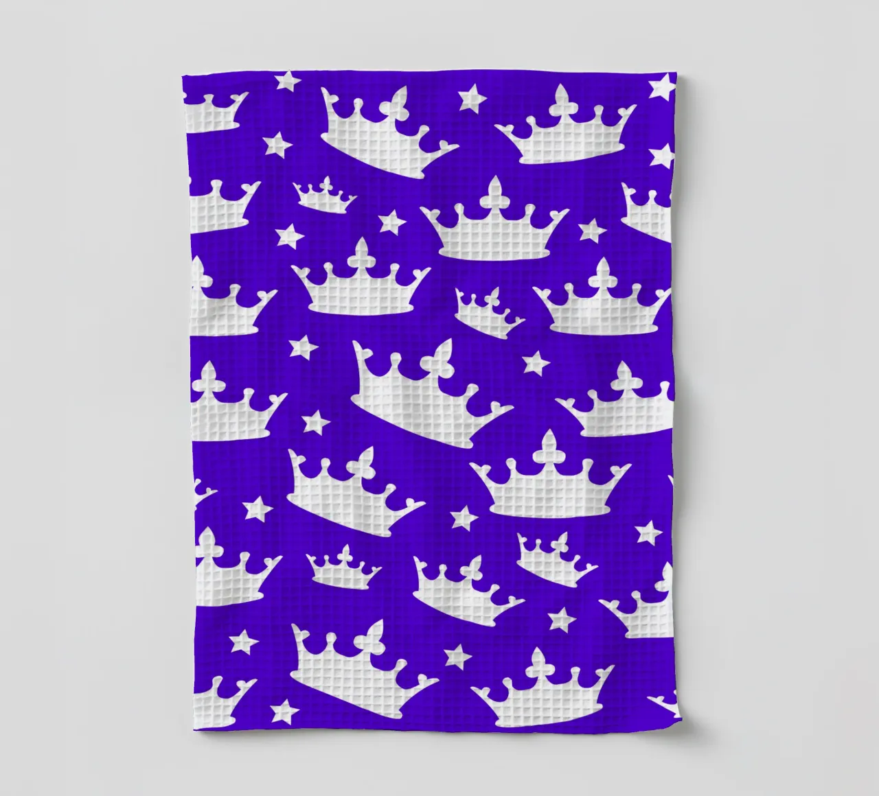 Crown with stars pattern canovaccio da cucina da baobabprintstore