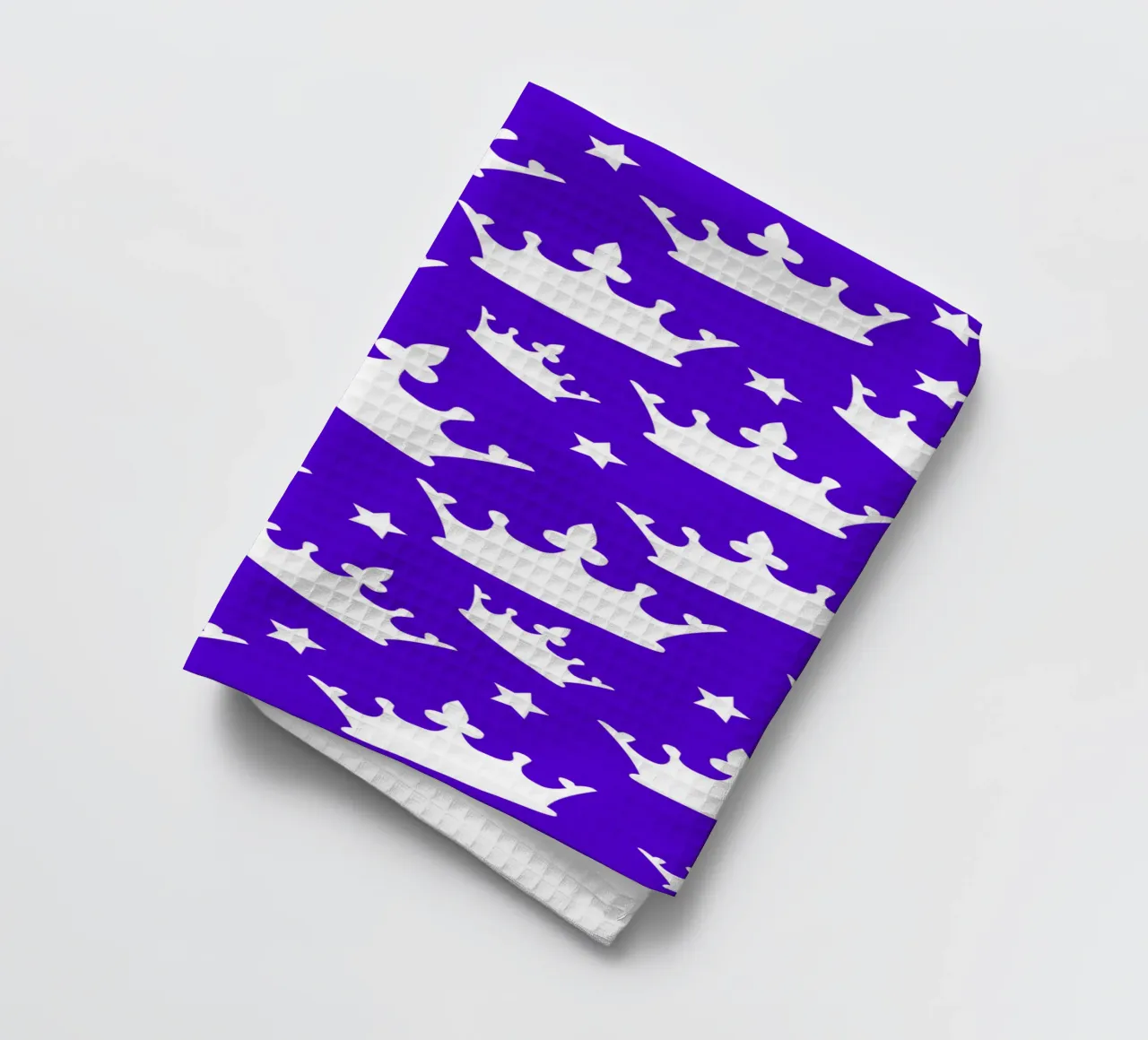 Crown with stars pattern canovaccio da cucina da baobabprintstore