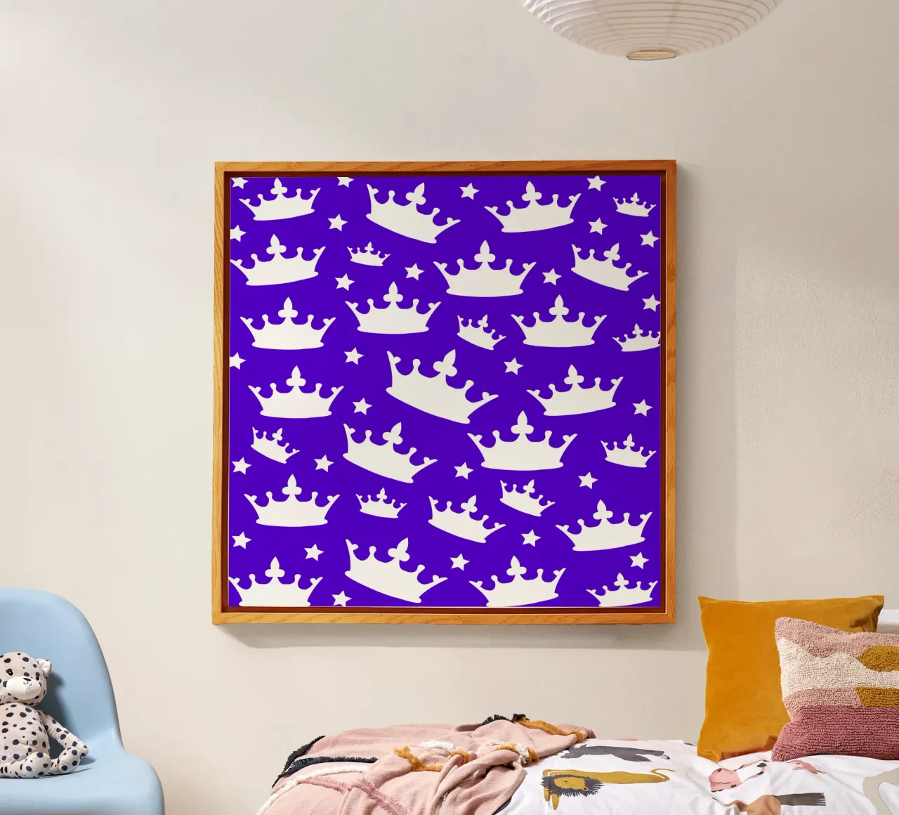 Crown with stars pattern plexiglass da baobabprintstore