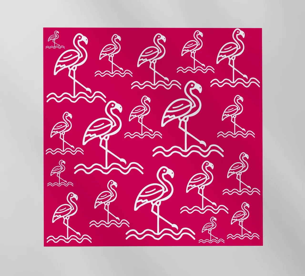 Pink flamingos pattern pellicola backlit da baobabprintstore