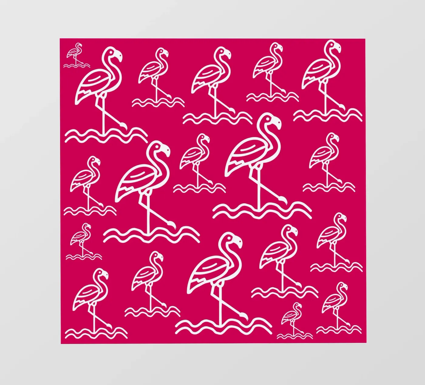 Pink flamingos pattern pellicola backlit da baobabprintstore
