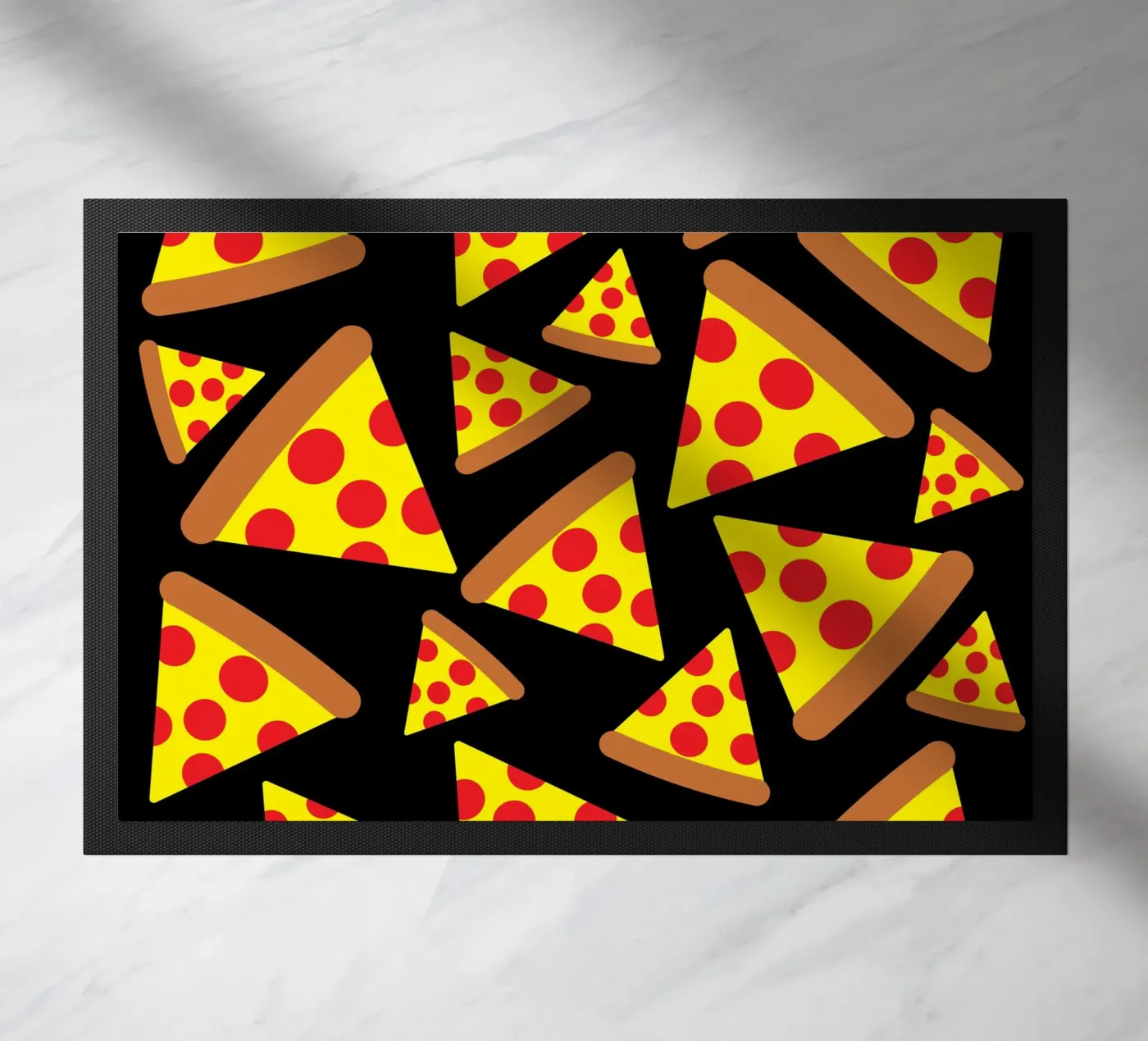 Pizza pattern paillasson de baobabprintstore