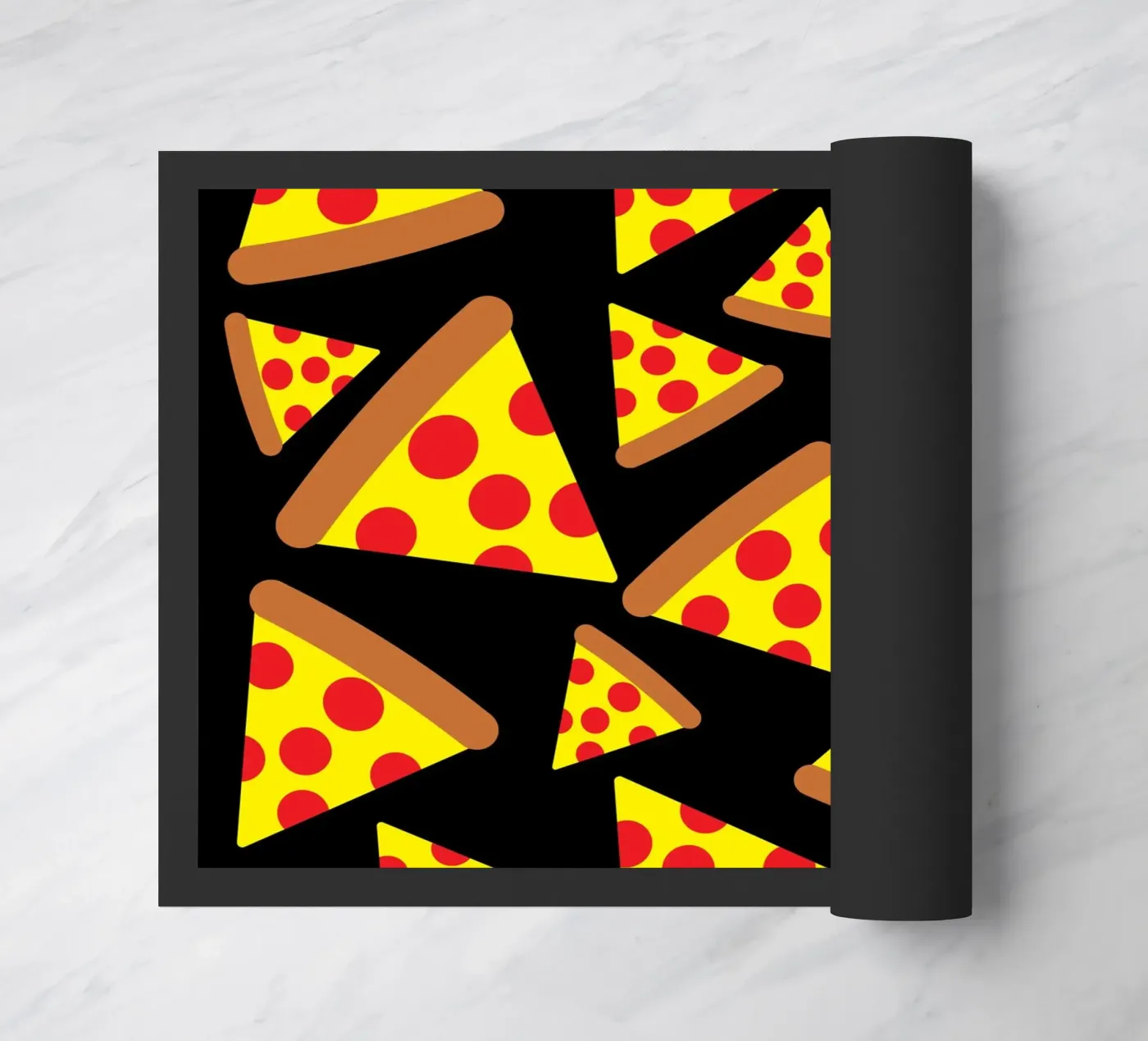 Pizza pattern paillasson de baobabprintstore