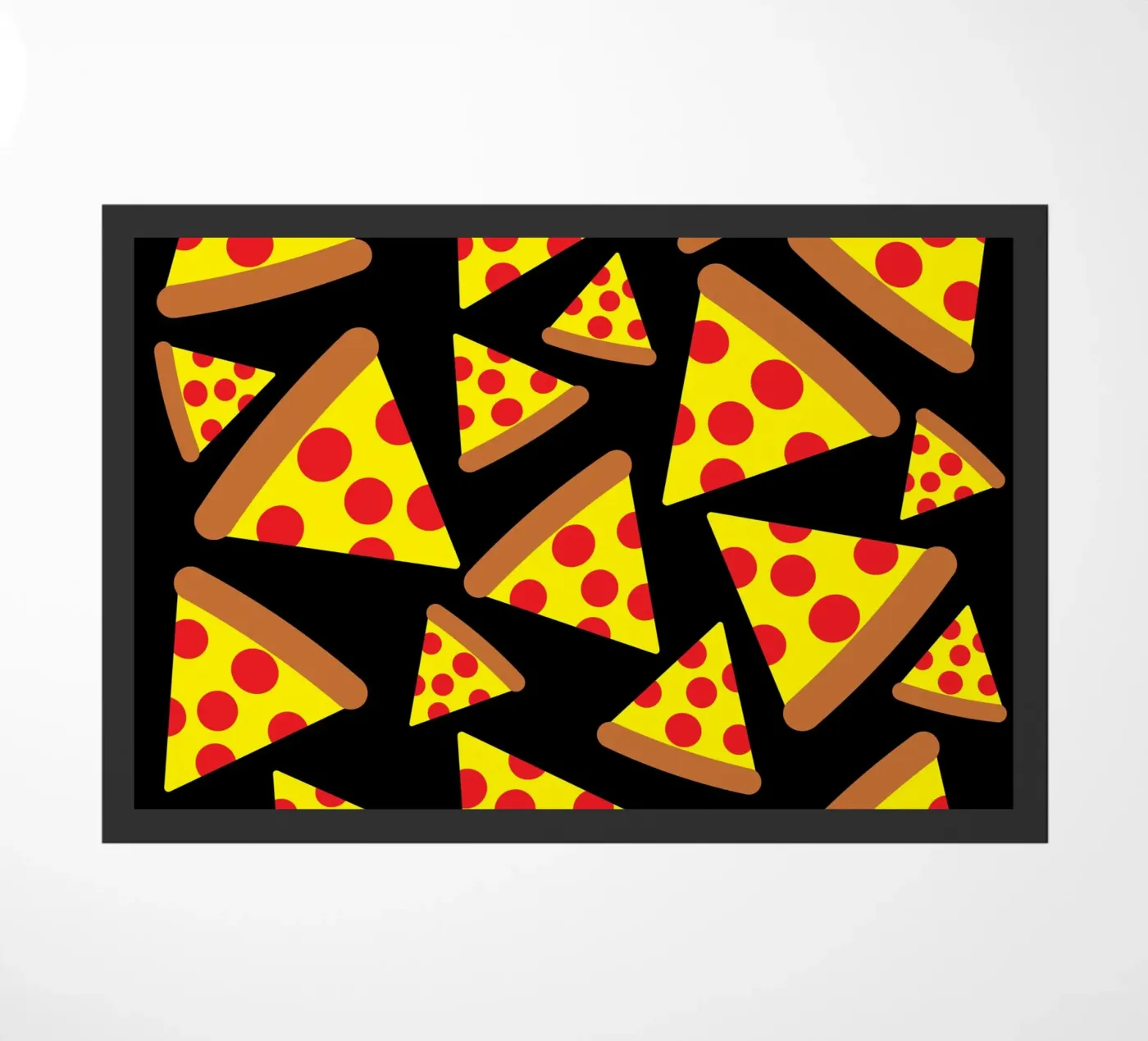 Pizza pattern paillasson de baobabprintstore