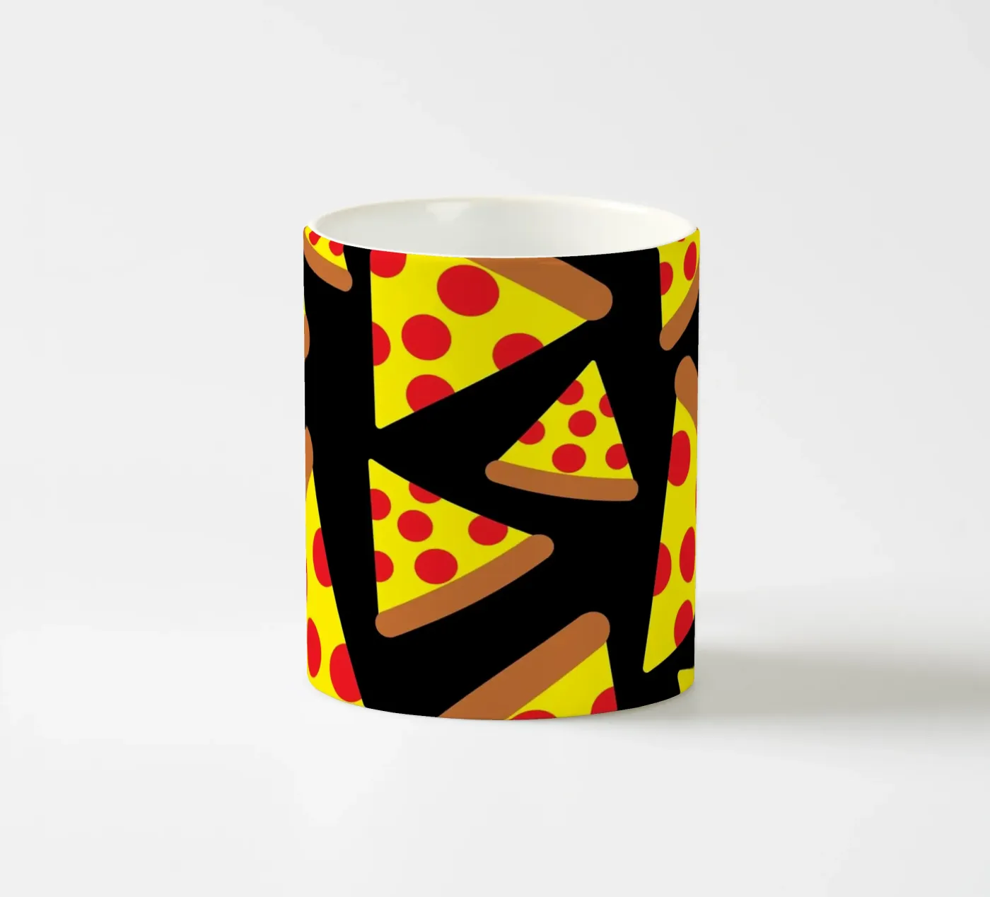 Pizza pattern ceramic mug by baobabprintstore