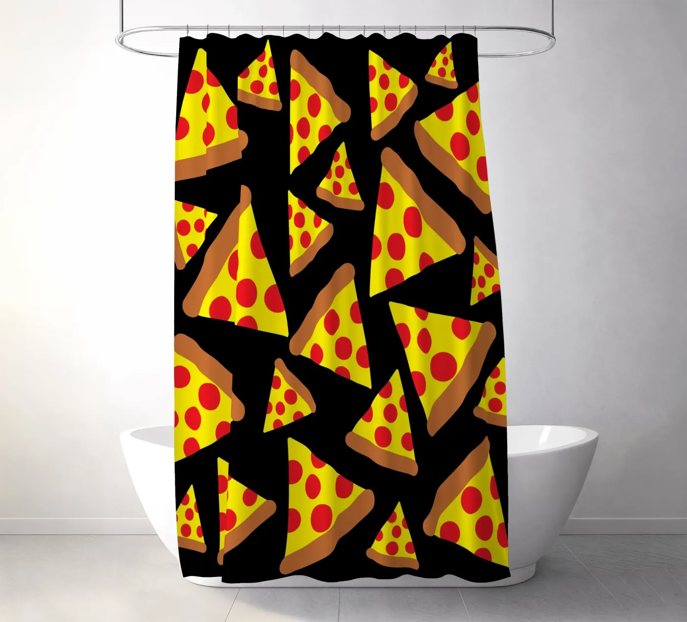 Pizza pattern Duschvorhang von baobabprintstore