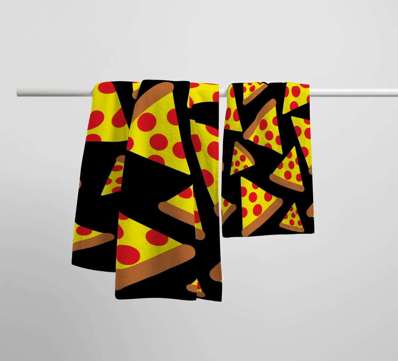 Pizza pattern asciugamano da bagno da baobabprintstore
