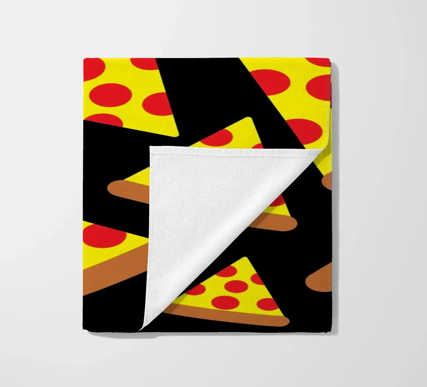 Pizza pattern strandhanddoek van baobabprintstore
